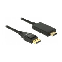 DELOCK Kabel Displayport 1.2 Stecker > High Speed HDMI-A Stecker Passiv 4K 5 m schwarz