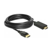 DELOCK Kabel Displayport 1.2 Stecker > High Speed HDMI-A Stecker Passiv 4K 5 m schwarz