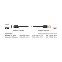 DELOCK DisplayPort Kabel 8K 60 Hz 1 m DP 8K zertifiziert
