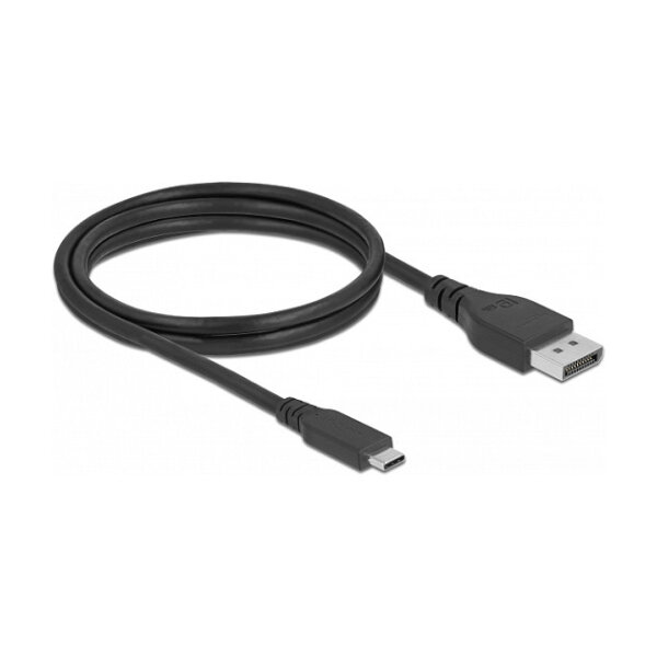 DELOCK Bidirektionales USB Type-C zu DisplayPort Kabel DP Alt Mode 8K 60 1.5m DP 8K zertifiziert