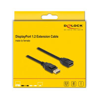 DELOCK DisplayPort 1.2 Verlngerungskabel 4K 60Hz 3m
