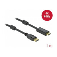 DELOCK Aktives DisplayPort 1.2 zu HDMI Kabel 4K 60Hz 1m