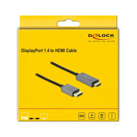 DELOCK Aktives DisplayPort 1.4 zu HDMI Kabel 4K 60Hz HDR 3m