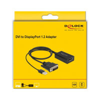 DELOCK Adapter DVI Stecker zu DisplayPort 1.2 Buchse...