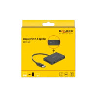 DELOCK DisplayPort 1.4 Splitter 1 x DisplayPort in zu 4 x DisplayPort out
