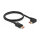 DELOCK DisplayPort Kabel Stecker gerade zu Stecker 90 links gewinkelt 8K 60 Hz 1 m
