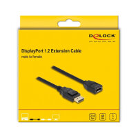 DELOCK DisplayPort 1.2 Verlngerungskabel 4K 60Hz 3m