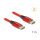 DELOCK DisplayPort Kabel 16K 60 Hz 1m rot Metall