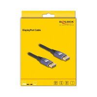 DELOCK DisplayPort Kabel 8K 60 Hz 1m flieder Metall