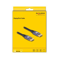 DELOCK DisplayPort Kabel 8K 60 Hz 5m flieder Metall