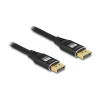 DELOCK DisplayPort Kabel 8K 60 Hz 5m schwarz Metall
