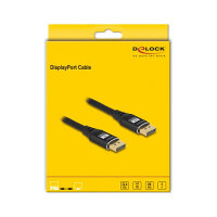DELOCK DisplayPort Kabel 8K 60 Hz 5m schwarz Metall