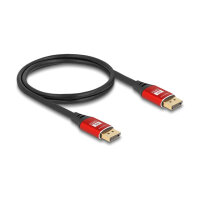DELOCK DisplayPort Kabel 8K 60 Hz 5m rot Metall