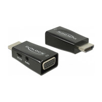 DELOCK Adapter HDMI-A Stecker > VGA Buchse mit Audio