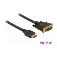 DELOCK HDMI zu DVI 24+1 Kabel bidirektional 5 m