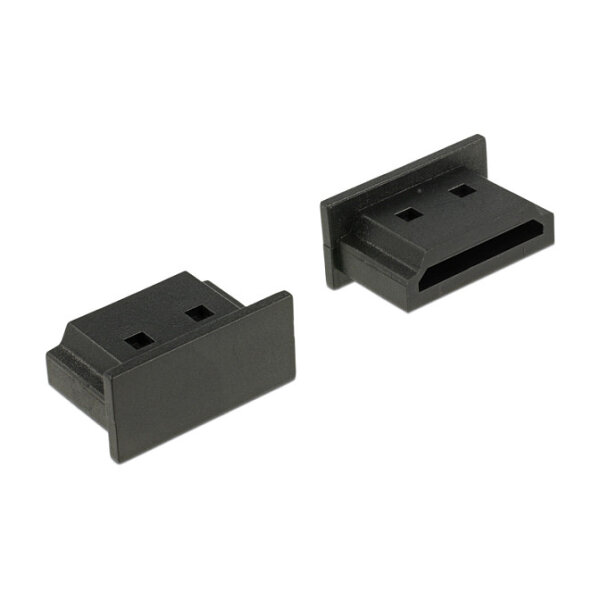 DELOCK Staubschutz fur HDMI A Buchse ohne Griff 10 Stuck schwarz