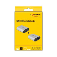 DELOCK HDMI HD Audio Extractor 4K 60Hz zu HDMI mit eARC