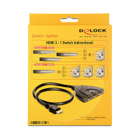 DELOCK HDMI 3 - 1 Umschalter bidirektional