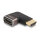 DELOCK HDMI Adapter Stecker zu Buchse 90 links gewinkelt 8K 60 Hz grau Metall