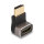 DELOCK HDMI Adapter Stecker zu Buchse 90 unten gewinkelt 8K 60 Hz grau Metall