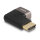 DELOCK HDMI Adapter Stecker zu Buchse 90 rechts gewinkelt 8K 60 Hz grau Metall