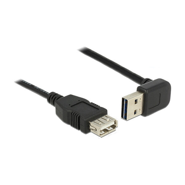 DELOCK Easy-USB-Kab.2.0 A(gewink. re/li) -> A-Bu 0.5m sch