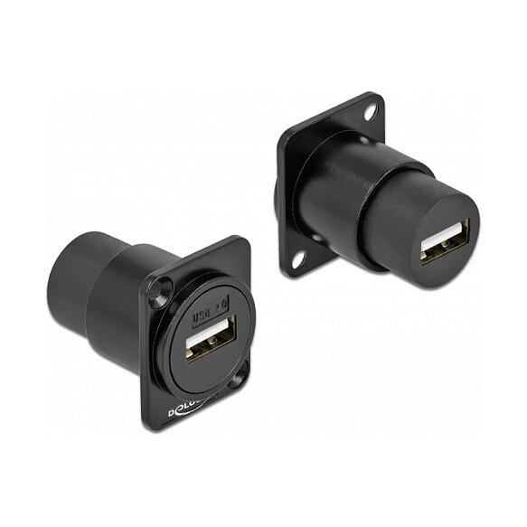 DELOCK D-Typ Modul USB 2.0 Typ-A Buchse zu Buchse