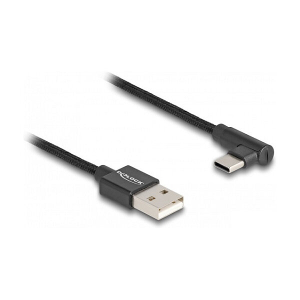 DELOCK USB 2.0 Kabel Typ-A St zu USB Type-C Stecker 0.5m