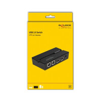 DELOCK USB 2.0 Switch fr 2 PC an 2 Gerte