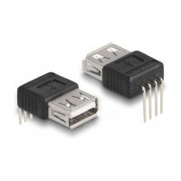 DELOCK Adapter USB 2.0 Typ-A Buchse > 4 Pin 90°...