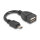 DELOCK USB 2.0 OTG Kabel Typ Micro-B Stecker zu Typ-A Buchse 11cm