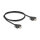 DELOCK USB 2.0 Kabel Typ-A Stecker zu Stecker mit Schraubenabstand 30mm 1m schwarz