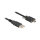 DELOCK USB 2.0 Kabel Typ-A Stecker zu Typ Mini-B Stecker mit Schraubenabstand 13mm 1m schwarz