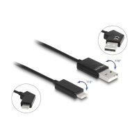 DELOCK USB 2.0 Kabel Typ-A St. zu USB Type-C St. 60 W 1.2 m