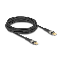 DELOCK USB 2.0 Typ-C St. zu St. transparent PD 3.0 100 W 3 m