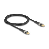 DELOCK USB 2.0 Typ-C St. zu St. transparent PD 3.0 100 W 1 m