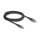 DELOCK USB 2.0 Daten- und Schnellladekabel USB Type-C Stecker zu Stecker PD 3.0 100 W mit Leistungsanzeige transparent 2m