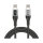 DELOCK USB 2.0 Daten- und Schnellladekabel USB Type-C Stecker zu Stecker PD 3.0 100 W mit Leistungsanzeige transparent 2m