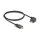 DELOCK USB 2.0 Kabel USB Type-C Stecker mit Schrauben zu USB Type-C Stecker mit Schrauben gewinkelt links / rechts PD 3.0 60 W 1m