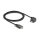 DELOCK USB 2.0 Kabel USB Type-C Stecker mit Schrauben zu USB Type-C Stecker mit Schrauben gewinkelt links / rechts PD 3.0 60 W 2m