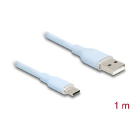 DELOCK USB 2.0 Kabel USB Typ-A St > USB Typ-C St 1m blau