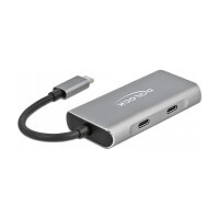 DELOCK Externer USB 3.2 Gen 2 USB Type-C Hub mit 2 x USB Typ-A und 2 x USB Type-C