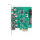 DELOCK USB 5 Gbps PCI Express x1 Karte zu 3 x extern Typ-A + 2 x extern USB Type-C Buchse und 1 x intern 19 Pin USB Pfostenstecker