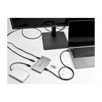 DELOCK Thunderbolt 4 Hub 3 Port mit zustzlichem SuperSpeed USB 10Gbps Typ-A Port - 8K