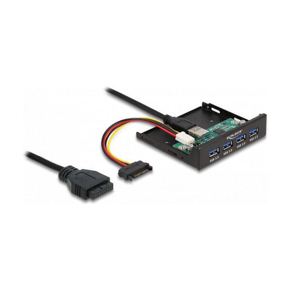 DELOCK Interner 8.89cm 3.5Zoll USB 3.2 Gen 1 Hub 4 Port