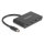 DELOCK USB 3.2 Gen 1 USB Type-C Hub mit 3 x USB Type-C Buchse + 1 x USB Type-C PD 100 Watt