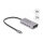 DELOCK USB 10 Gbps USB Type-C Hub mit 4 x USB Type-C Buchse + 1 x USB Type-C PD 85 Watt mit 30cm Anschlusskabel