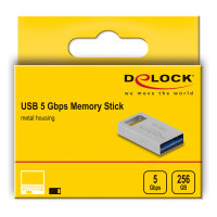 STICK HUB DELOCK USB 5 Gbps Speicherstick 256GB - Metallgehuse