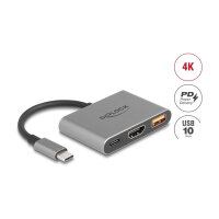 DELOCK USB Type-C Adapter zu HDMI 4K 30 Hz mit USB Typ-A und USB Type-C PD 2.0 90 W