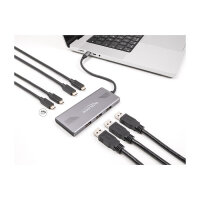 DELOCK 7 Port USB Hub 10 Gbps mit 4 x USB Type-C Buchse und 3 x USB Typ-A Buchse mit PD 80 W